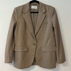 NWOT Aritizia Babaton Agency Wool Tan Blazer